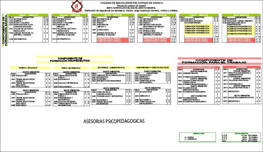 Mapa curricular 